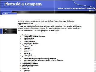 Web site www.pietroski.com, Pietroski & Co